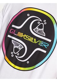 Quiksilver T-Shirt Core Bubble EQYZT07232 Biały Regular Fit. Kolor: biały. Materiał: bawełna #4