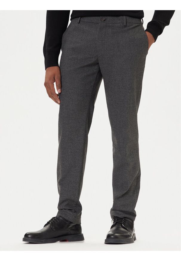 JOOP! Chinosy 17 JT-18Hank12 30048558 Szary Slim Fit. Kolor: szary. Materiał: syntetyk, wiskoza