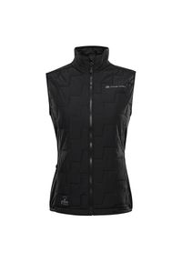 ALPINE PRO - Bezrękawnik damski ocieplany z wełną merino Alpine Pro Nerca. Kolor: czarny. Materiał: wełna. Długość rękawa: bez rękawów. Sport: turystyka piesza