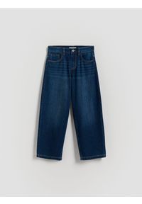 Reserved - Jeansy straight - granatowy. Kolor: niebieski