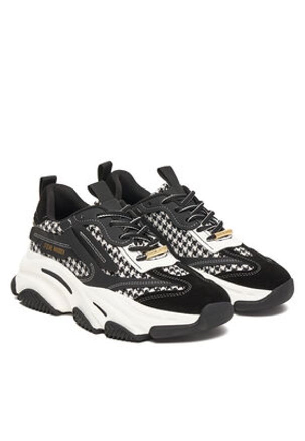 Steve Madden Sneakersy SM11004652 Czarny. Kolor: czarny. Materiał: skóra