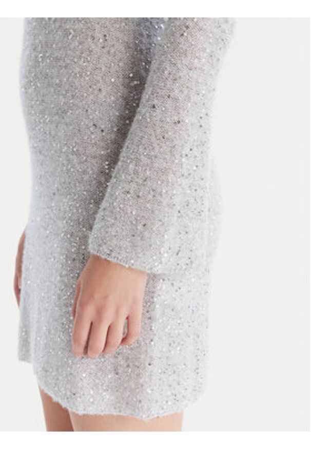 Marella Sukienka dzianinowa Arles 2523326042 Écru Slim Fit. Materiał: syntetyk