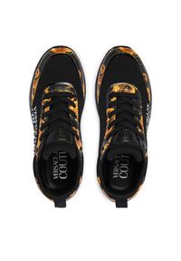 Versace Jeans Couture Sneakersy 80YA3SA5 Czarny. Kolor: czarny. Materiał: materiał #4