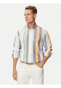 TOMMY HILFIGER - Tommy Hilfiger Koszula Heritage Oxford MW0MW43354 Biały Regular Fit. Kolor: biały. Materiał: bawełna #1
