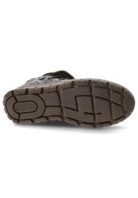 Zielone Botki Rieker Ocieplane Buty Damskie. Okazja: na co dzień. Kolor: zielony. Materiał: skóra. Styl: casual #7