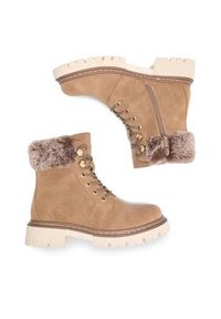 Jenny Fairy Trzewiki BROOKS WS5866-22 Beżowy. Kolor: beżowy. Materiał: materiał #6