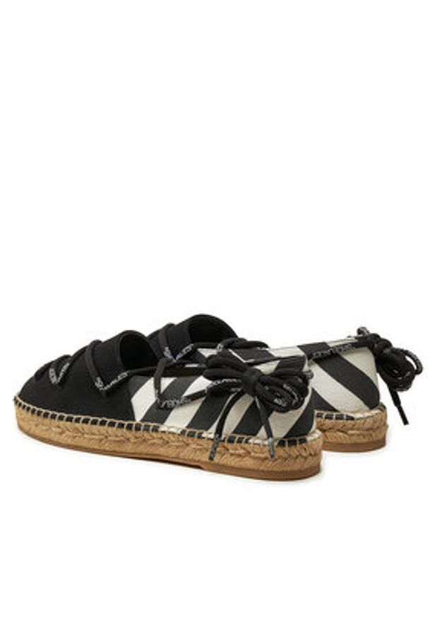 OFF-WHITE - Off-White Espadryle OWIB002R21FAB0016110 Czarny. Kolor: czarny. Materiał: materiał