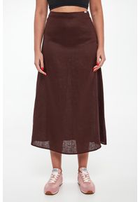 Ecoalf - Spódnica lniana Beth ECOALF. Materiał: len #2