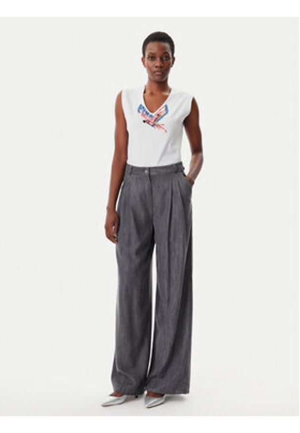 Lola Casademunt by Maite Top MS2515019 Biały Regular Fit. Kolor: biały. Materiał: bawełna