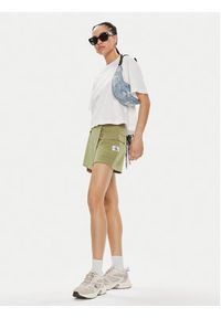 Calvin Klein Jeans Szorty materiałowe J20J223461 Zielony Regular Fit. Kolor: zielony. Materiał: syntetyk #3