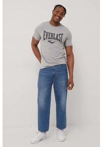 EVERLAST - Everlast t-shirt męski kolor szary melanżowy. Kolor: szary. Materiał: dzianina. Wzór: melanż