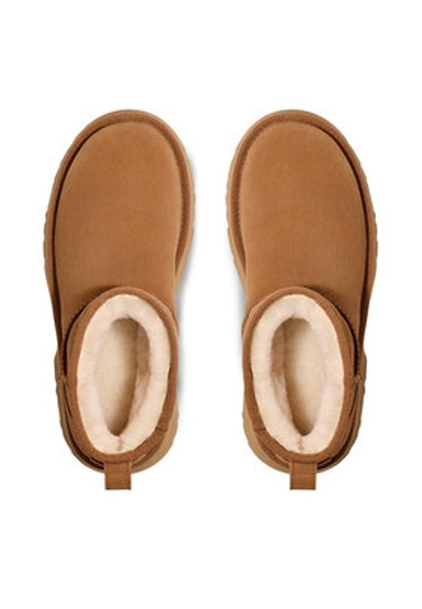 Ugg Śniegowce W Classic Ultra Mini Heights 1158311 Brązowy. Kolor: brązowy. Materiał: zamsz, skóra