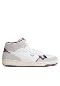 Pepe Jeans Sneakersy PMS30999 Biały. Kolor: biały. Materiał: skóra