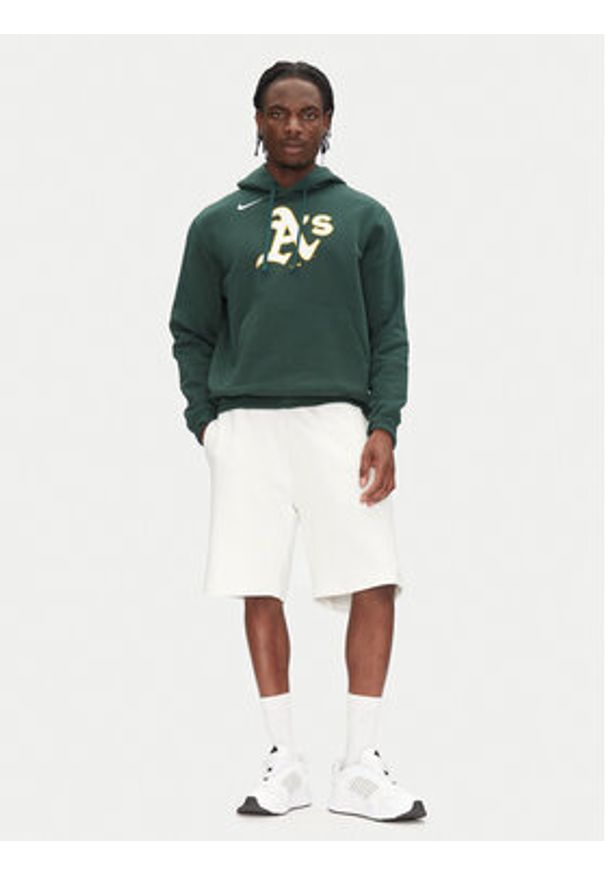 Nike Bluza NKDK-3EY-FZ-CKX Zielony Regular Fit. Kolor: zielony. Materiał: bawełna