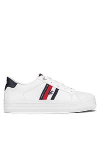 Beverly Hills Polo Club Sneakersy V12-721 Biały. Kolor: biały. Materiał: skóra
