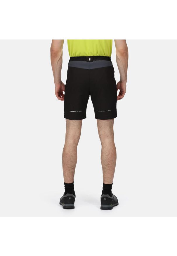 Regatta - Spodenki Mountain Shorts II. Kolor: wielokolorowy, czarny. Materiał: materiał