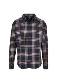 Bluza Urban Classics checked campus. Kolor: niebieski, pomarańczowy, wielokolorowy #1