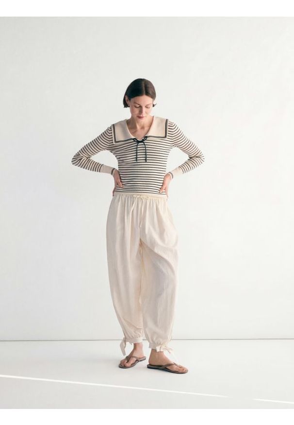 Reserved - Sweter z wełną - wielobarwny. Materiał: wełna