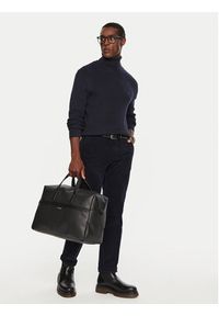 TOMMY HILFIGER - Tommy Hilfiger Golf MW0MW36526 Granatowy Regular Fit. Typ kołnierza: golf. Kolor: niebieski. Materiał: bawełna #4