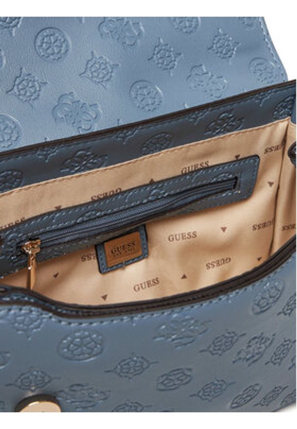 Guess Torebka Phoebe HWPD96 65210 Niebieski. Kolor: niebieski. Materiał: skórzane
