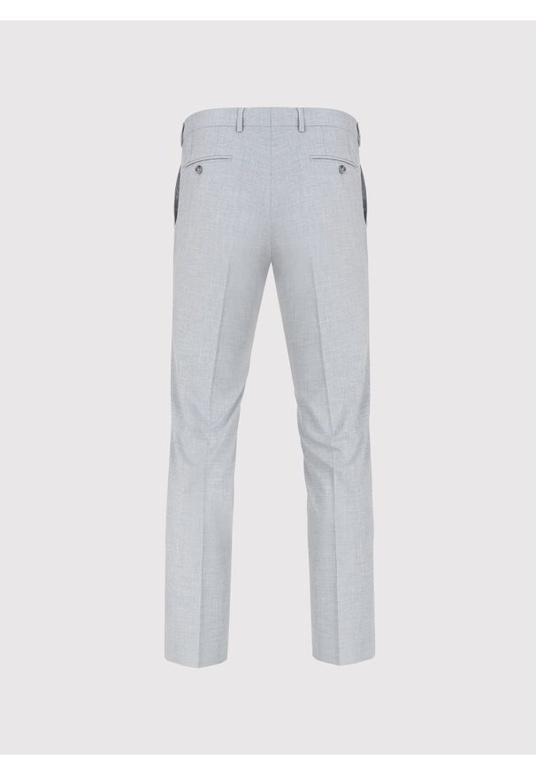 Pako Lorente - Jasnoszare spodnie ganiturowe. Kolor: szary. Materiał: wiskoza, poliester, elastan. Wzór: gładki. Sezon: wiosna, lato