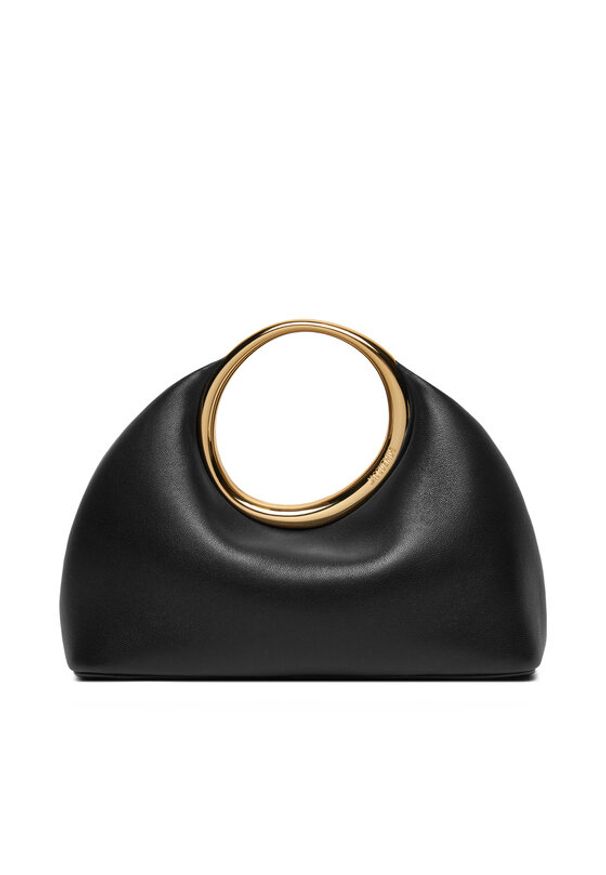 JACQUEMUS Torebka Mini ring handbag 241BA395 Czarny. Kolor: czarny. Materiał: skórzane