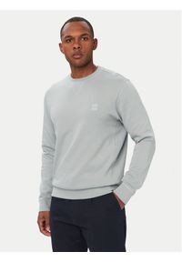 BOSS Bluza Westart 50509323 Szary jasny Regular Fit. Kolor: szary. Materiał: bawełna #1
