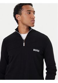 BOSS Sweter K_Hydro QZ-1 50541953 Czarny Regular Fit. Kolor: czarny. Materiał: bawełna