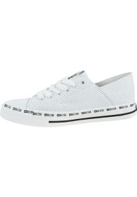 Big-Star - Buty Trampki Big Star Shoes W FF274024 białe. Okazja: na co dzień. Zapięcie: sznurówki. Kolor: biały. Materiał: guma, syntetyk, skóra. Szerokość cholewki: normalna. Styl: casual #2