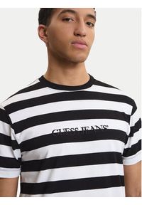 Guess Jeans T-Shirt M4YI84 K9XF1 Czarny Regular Fit. Kolor: czarny. Materiał: bawełna #4