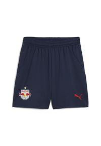 Puma - Młodzieżowe szorty FC Red Bull Salzburg 24/25 PUMA Club Navy Red Blue. Kolor: czerwony, niebieski, wielokolorowy. Sport: piłka nożna