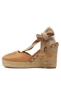 Hispanitas Espadryle HV243383 Brązowy. Kolor: brązowy. Materiał: materiał #4