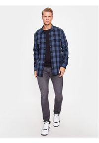 Lee Koszula jeansowa 112341777 Granatowy Regular Fit. Kolor: niebieski. Materiał: bawełna, jeans