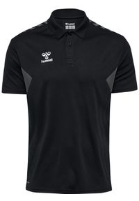 Koszulka sportowa Hummel Authentic Functional Polo. Typ kołnierza: polo. Kolor: czarny