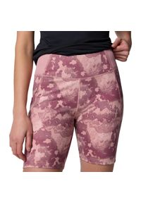 columbia - Spodenki sportowe damskie Boundless Trek 1/2 Tight. Kolor: różowy. Materiał: elastan, poliester. Długość: krótkie