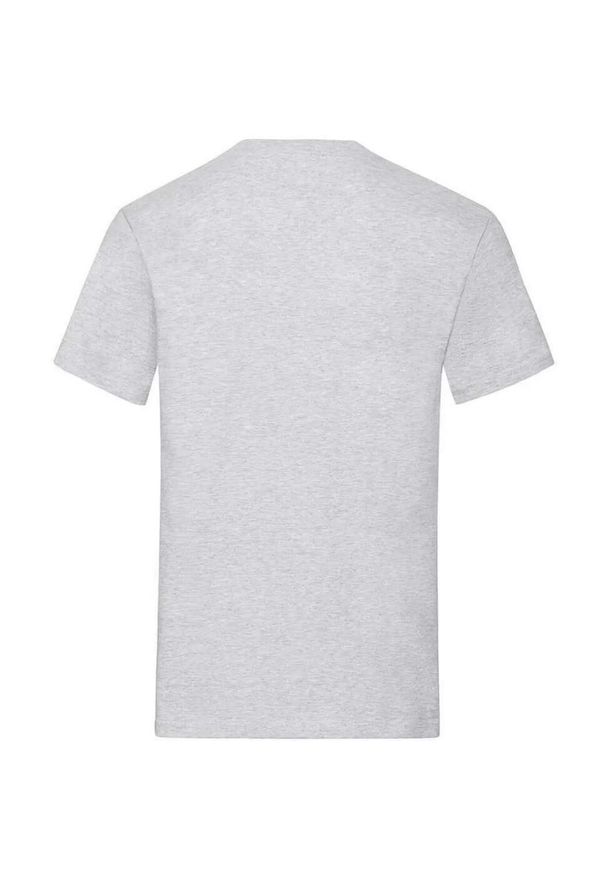 FRUIT OF THE LOOM - Ciężka Bawełniana Koszulka Unisex Dla Dorosłych. Kolor: szary. Materiał: bawełna