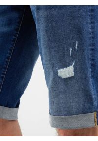 Big-Star - Szorty męskie jeansowe z przetarciami granatowe Conner 407. Okazja: na co dzień. Kolor: niebieski. Materiał: jeans. Sezon: lato. Styl: casual, retro, klasyczny #3