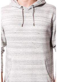 Lee - BLUZA MĘSKA LEE HOODIE GREY MELE L81XHH37. Wzór: paski #10