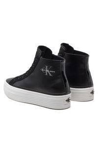 Calvin Klein Jeans Sneakersy Bold Vulc Flatf Mid Mix Ml Mtr YW0YW01491 Czarny. Kolor: czarny. Materiał: materiał