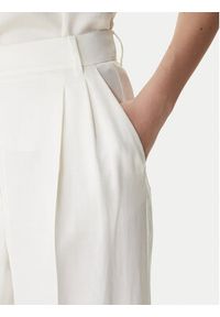 Marella Spodnie materiałowe Adito 2615131221 Écru Straight Fit. Materiał: wiskoza #4