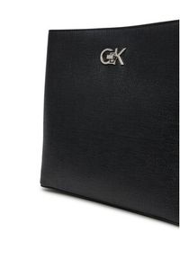 Calvin Klein Torebka Ck Bucket Bag_Tex K60K613179 Czarny. Kolor: czarny. Materiał: skórzane #4