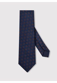 Pako Lorente - PAKO LORENTE - Granatowy krawat męski w drobny wzór. Kolor: niebieski. Materiał: poliester #1