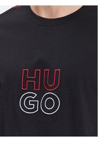 Hugo T-Shirt 50490418 Czarny Relaxed Fit. Kolor: czarny. Materiał: bawełna