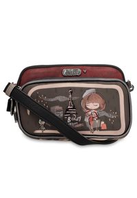 Brązowa Mała Damska Torebka Anekke Mademoiselle. Kolor: brązowy. Wzór: aplikacja. Sezon: lato. Styl: casual #4