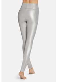 Wolford Spodnie damskie kolor srebrny. Stan: podwyższony. Kolor: srebrny #3