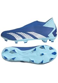 Adidas - Buty piłkarskie adidas Predator Accuracy.3 Ll Fg M GZ0019 niebieskie. Kolor: niebieski. Materiał: guma, syntetyk. Sport: piłka nożna