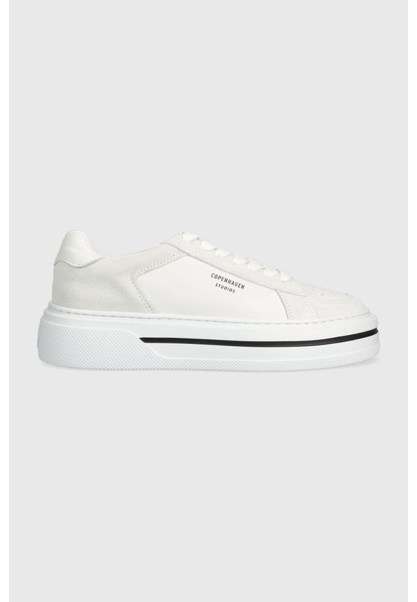 Copenhagen sneakersy skórzane kolor biały CPH181. Nosek buta: okrągły. Zapięcie: sznurówki. Kolor: biały. Materiał: skóra