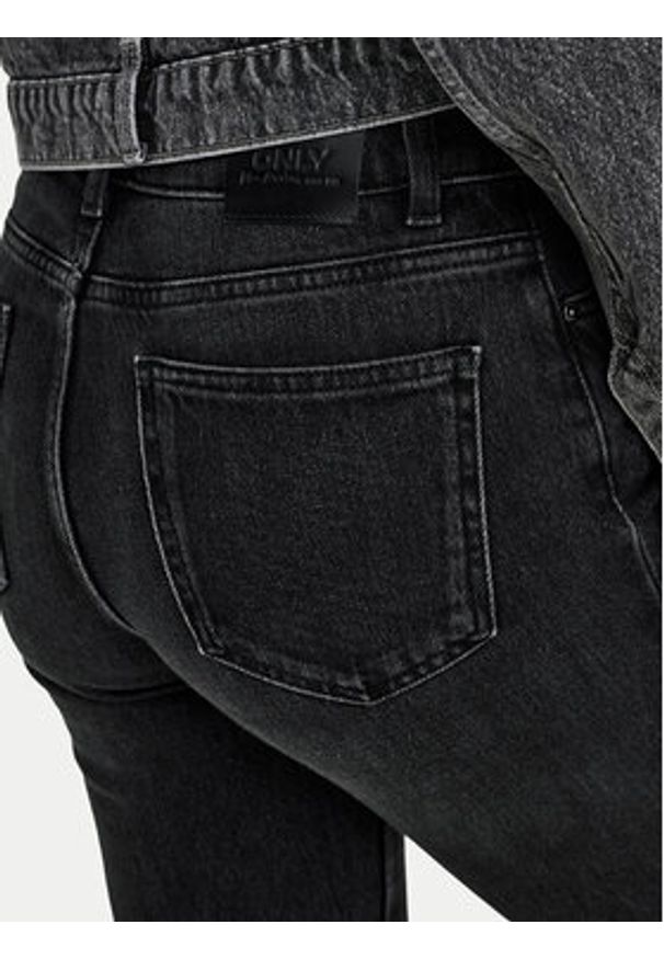 only - ONLY Jeansy Emily 15235780 Czarny Straight Fit. Kolor: czarny