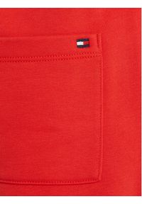 TOMMY HILFIGER - Tommy Hilfiger Spodnie dresowe KB0KB08791 Czerwony Regular Fit. Kolor: czerwony. Materiał: bawełna