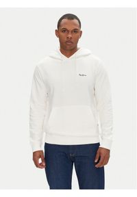 Pepe Jeans Bluza Essential PM582839 Biały Regular Fit. Kolor: biały. Materiał: bawełna #1